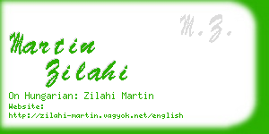 martin zilahi business card